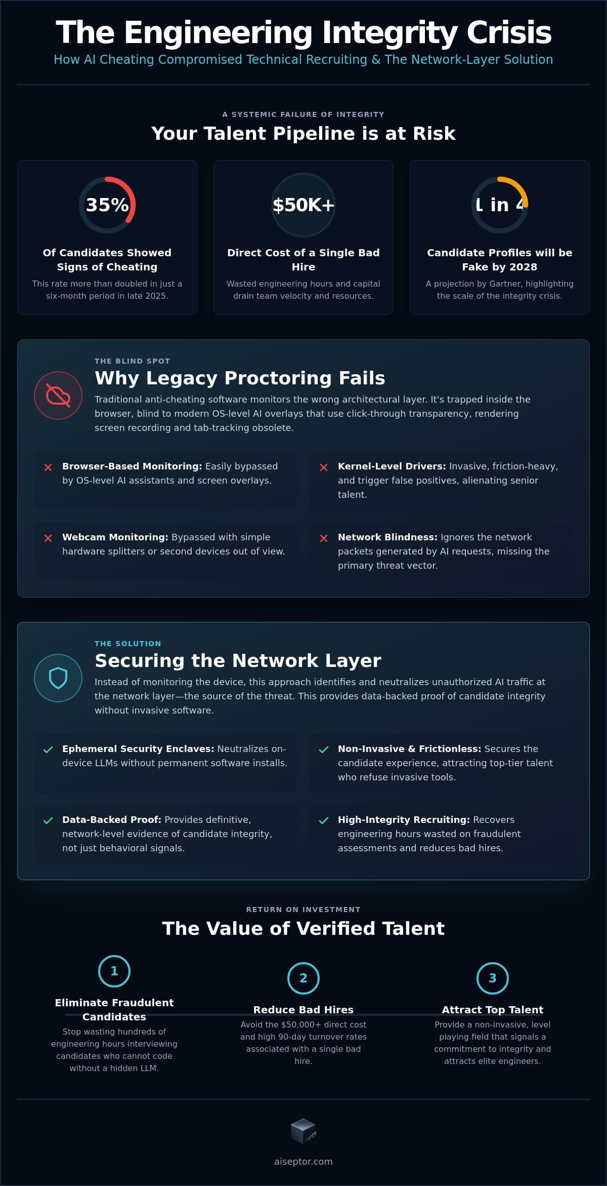 Proctoring for Technical Recruiting: Defending Engineering Integrity in 2026 infographic